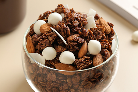 坚果可可燕麦脆